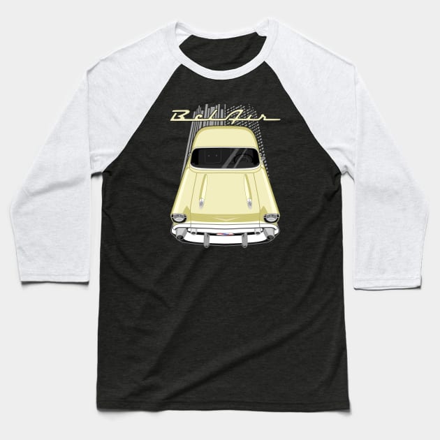 Chevrolet Bel Air 1957 - yellow Baseball T-Shirt by V8social